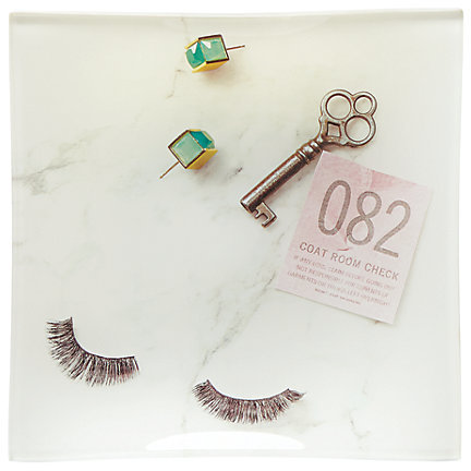 Kate Spade eyelashes glass jewelry tray