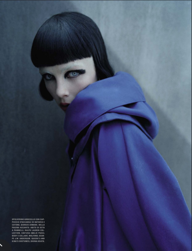 Checkmate Armani jacket Tim Walker for Vogue Italia December 2015