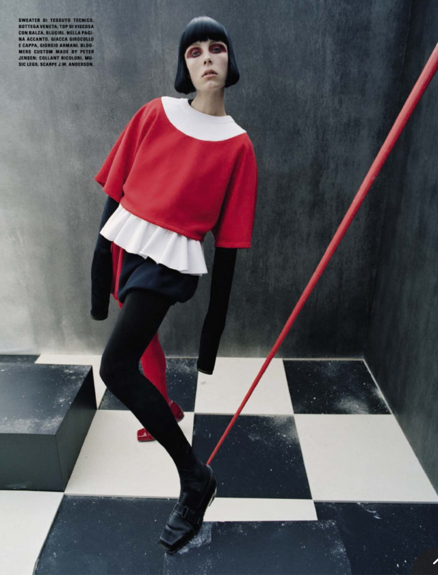 Checkmate Bottega Veneta top Tim Walker for Vogue Italia December 2015