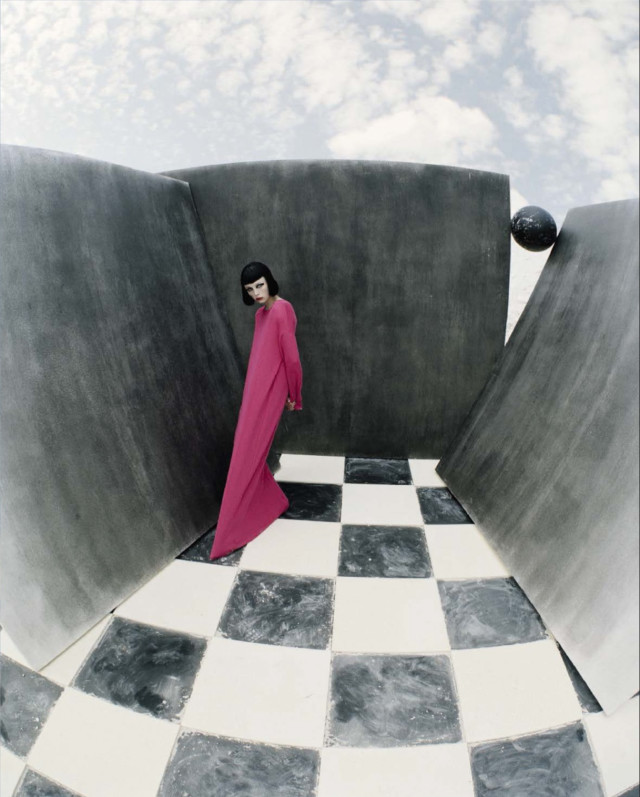 Checkmate DSquared dress Tim Walker for Vogue Italia December 2015