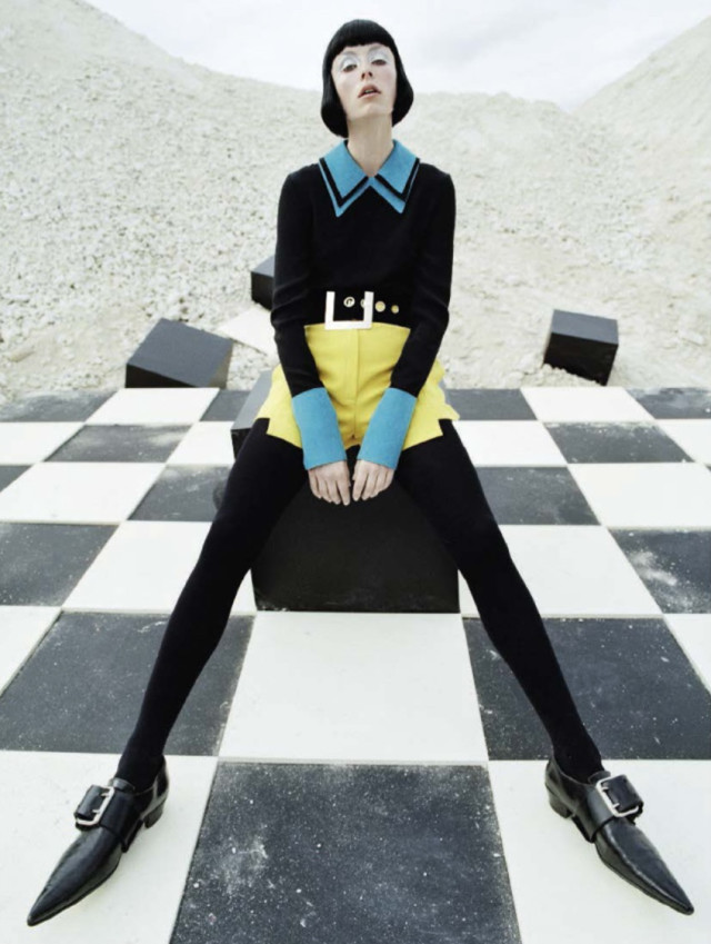 Checkmate Fendi top Tim Walker for Vogue Italia December 2015