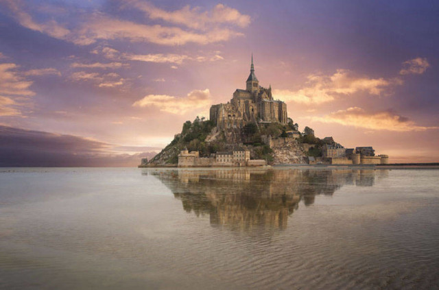 disneyreallocations1- real Tangled – Mont Saint-Michel, Normandy, France.
