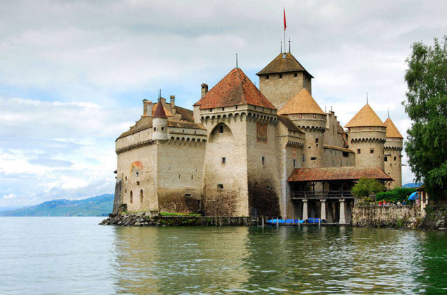 disneyreallocations1- real The Little Mermaid – Chateau De Chillon, Lake Geneva, Switzerland.