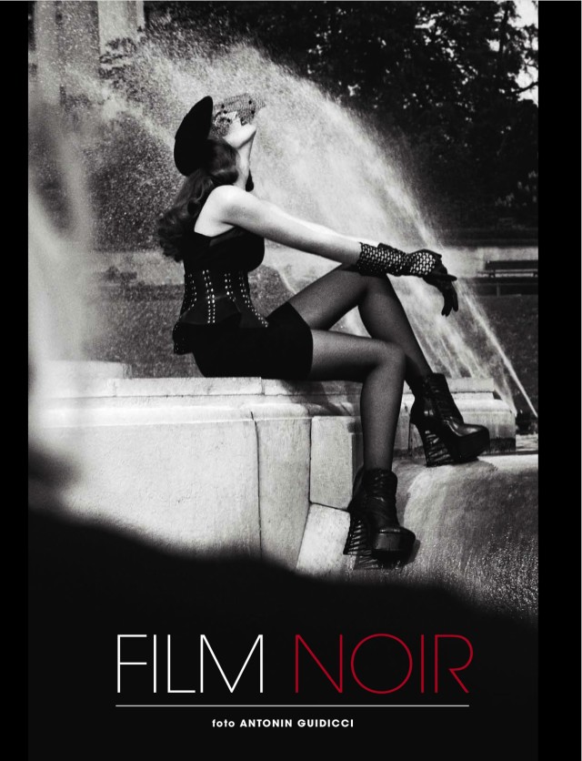 Alexina Graham Film Noir Glamour Italia Oriciani leather jacket