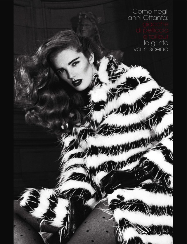 Alexina Graham Film Noir Glamour Italia fur coat