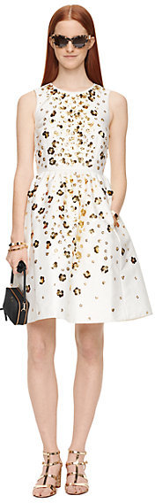 Kate Spade Scattered daisy fit and flare dress