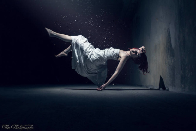 gravity zero by Tlek photography white slip dress