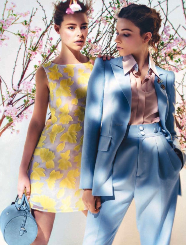 Madeline Dotman & Xannie Cater by Christian Oita Glamour Italia April 2016 Marella Marc Jacobs