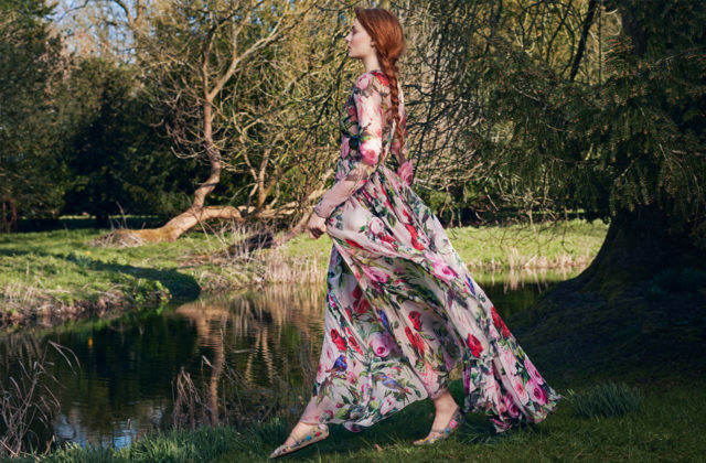 Sophie Turner The Edit April 2016 white floral dress