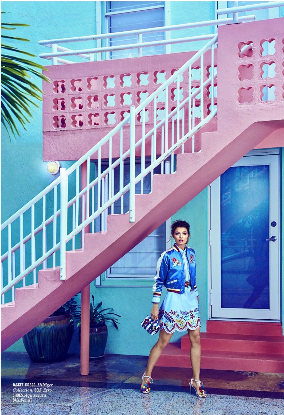 Carola Remer for Cosmopolitan US June 2016 by James Macari Hilfiger outfit
