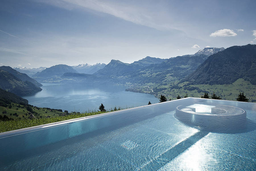 Extraordinary swimming pools around the world Cambrian Adelboden, Switzerland