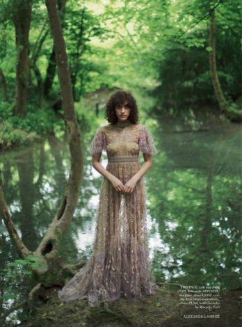 Allana Arrington for Harper's Bazaar UK October 2016 Roksanda dress