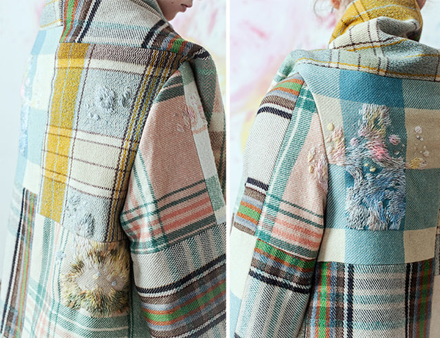 Paint Splotch Embroidered Clothing by Olya Glagoleva and Lisa Smirnova jacket