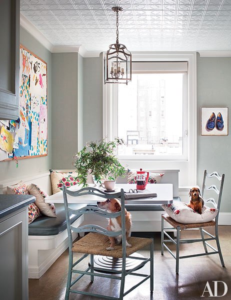 Coolest breakfast nooks by Michael S. Smith on Architectural Digest