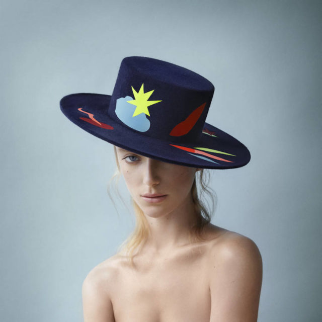 laura apsis livens decorated hats navy blue