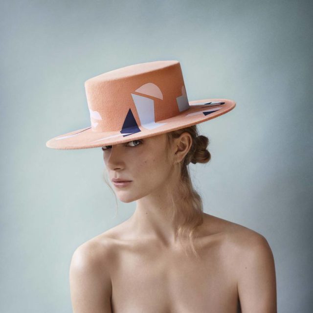 laura apsis livens decorated hats salmon