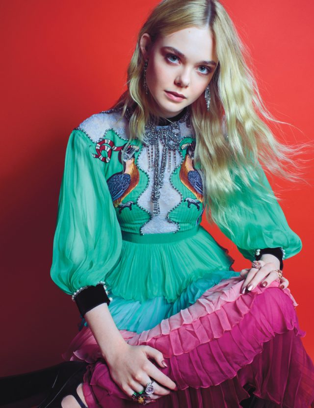royals W Magazine October 2016 Elle Fanning in Gucci by Mario Sorrenti