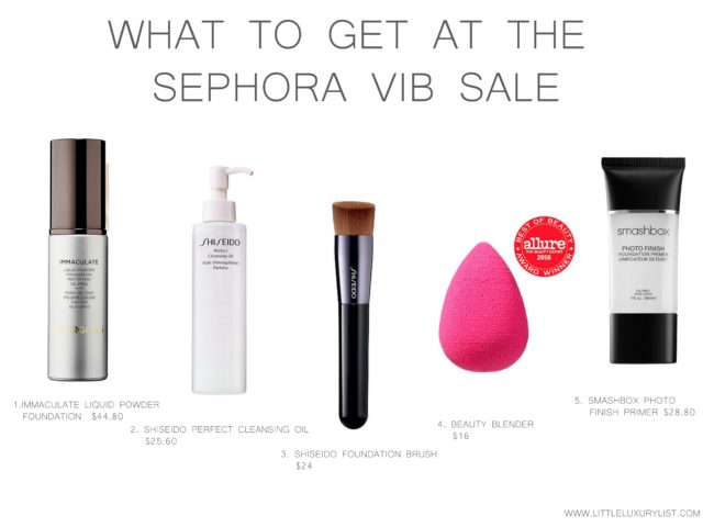 What to get at the Sephora VIB Sale - essentials by little luxury list