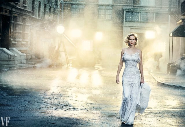 Vanity Fair Holiday 2016 - Jennifer Lawrence by Peter Lindbergh in silver gown