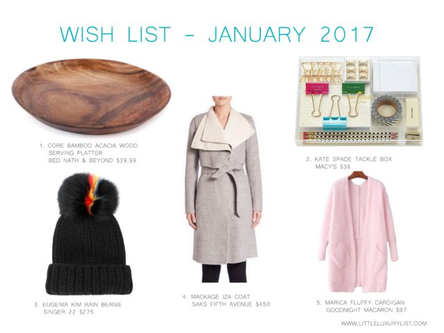 Wish List - January 2017 by little luxury list