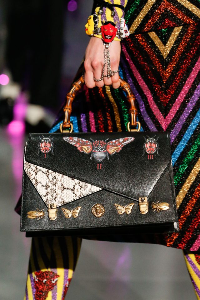 Gucci Autumn:Winter 2017 Ready-to-wear Details mixed texture purse