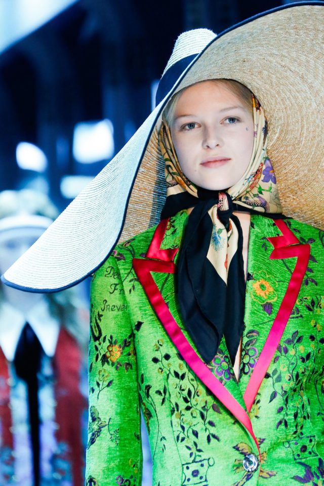 Gucci Autumn:Winter 2017 Ready-to-wear Details oversized fedora