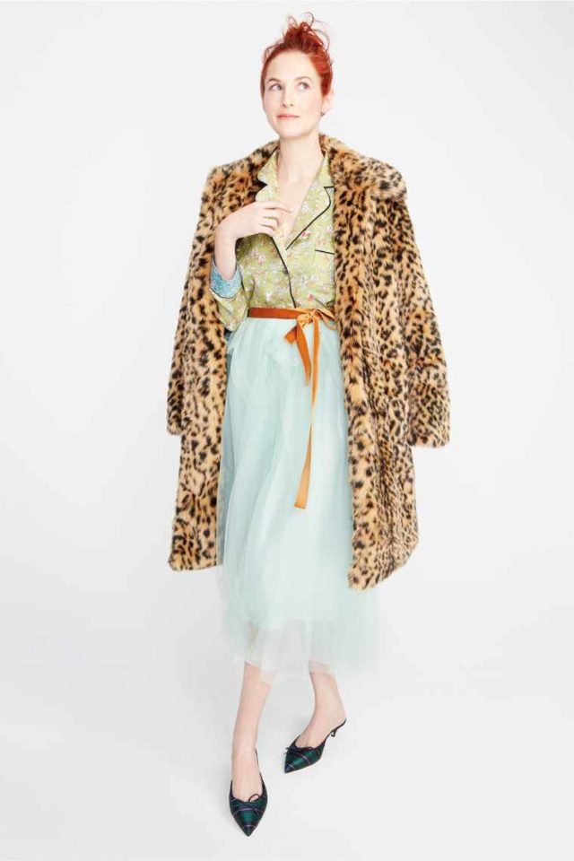 J. Crew NYFW Fall Winter 2017 leopard print coat