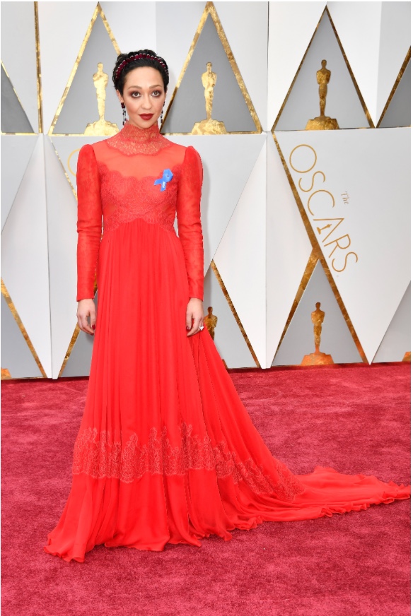 Oscars 2017 Best Dressed Ruth Negga in Valentino