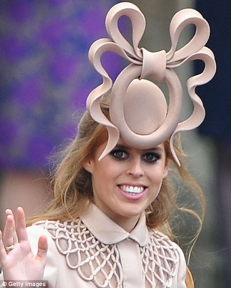 Princess Beatrice Royal Wedding Will and Kate Famous Philip Treacy hats