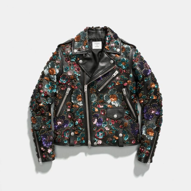 Coach x Rodarte jacket with leather sequins