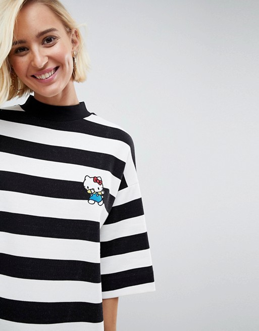 Hello Kitty x ASOS Breton stripe mini sweat dress