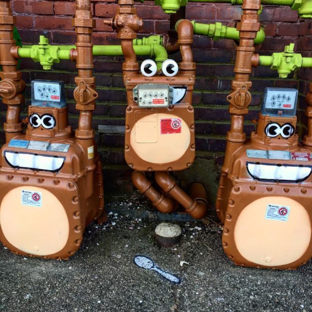 Whimsical NYC Street Art robots