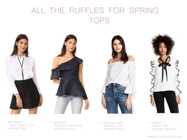 All the ruffles for spring - tops