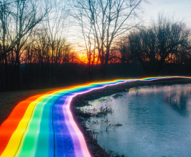 Rainbow road by Daniel Mercadante - around stream