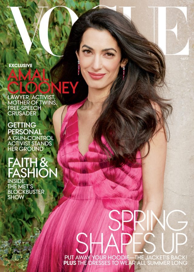 Amal Clooney BY Annie Leibovitz for Vogue May 2018 - cover