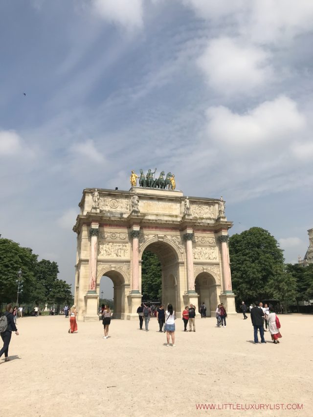 A few favorite spots in Paris during spring - tuileries arch