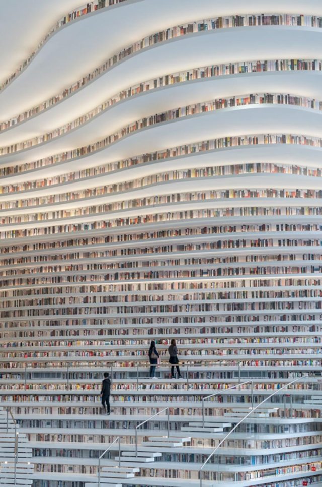 Stunning library in Tianjin China - height