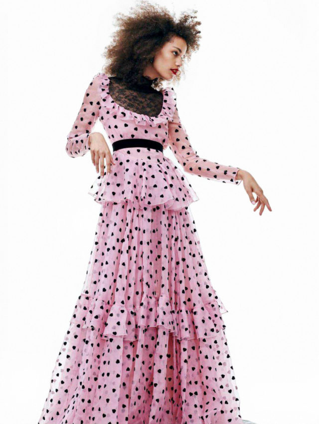 Dias de fiesta in Vogue España July 2018 - polka dot dress