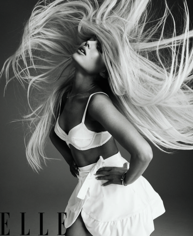 Ariana Grande By Alexi Lubomirski For Us Elle August 2018 White