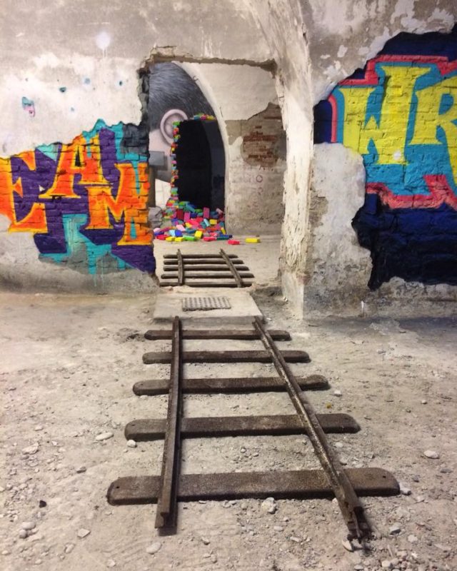 French Street art museum - train tracks