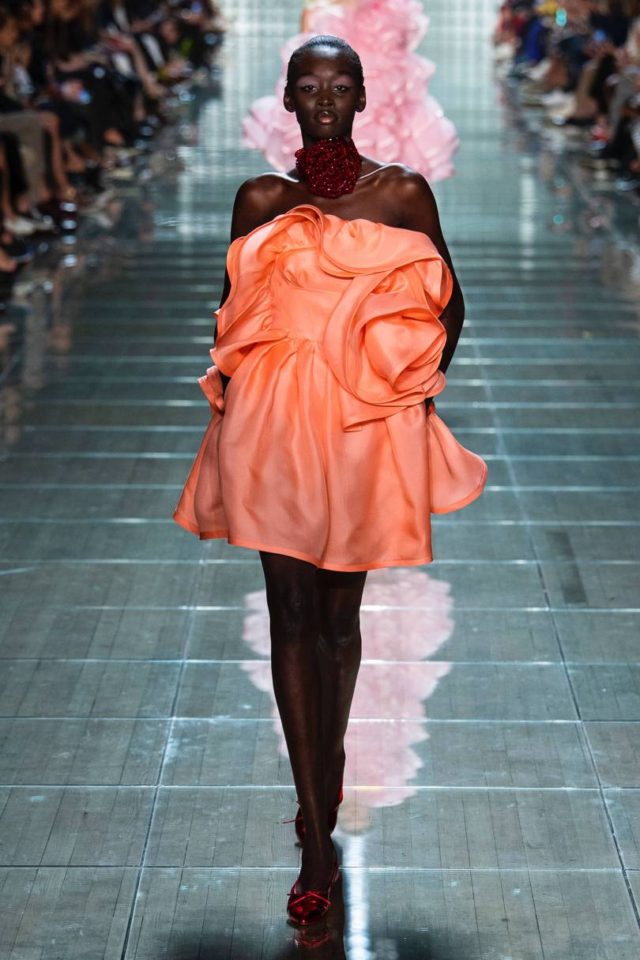 Marc Jacobs Spring:Summer 2019 Ready-To-Wear - coral rosette minidress