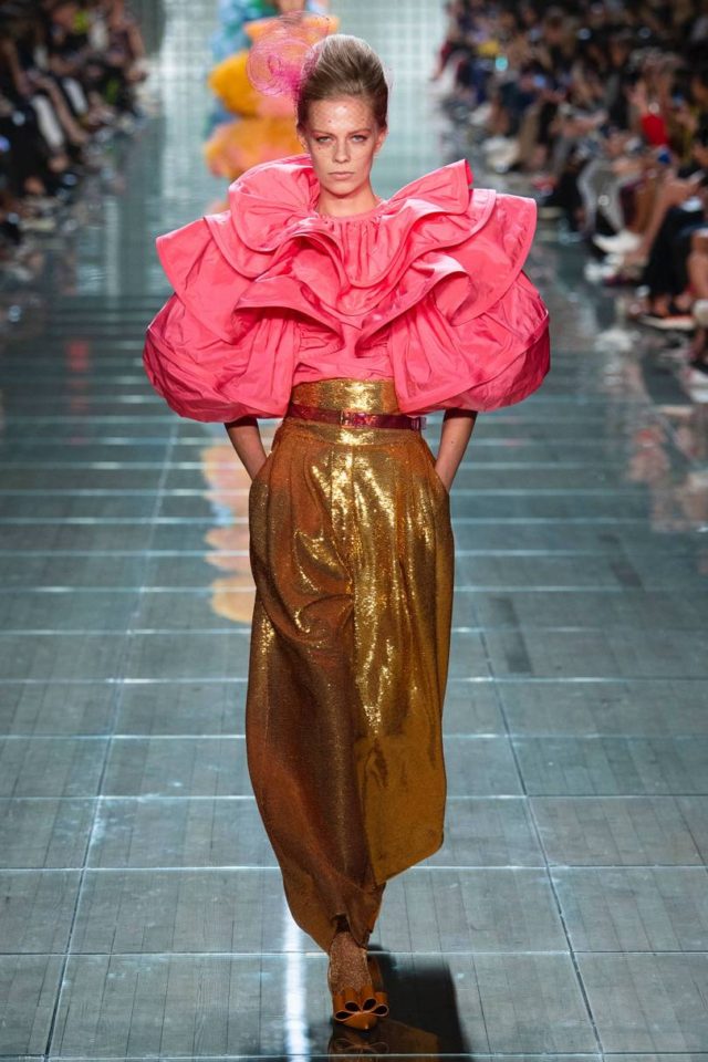 Marc Jacobs Spring:Summer 2019 Ready-To-Wear - pinl flamenco top