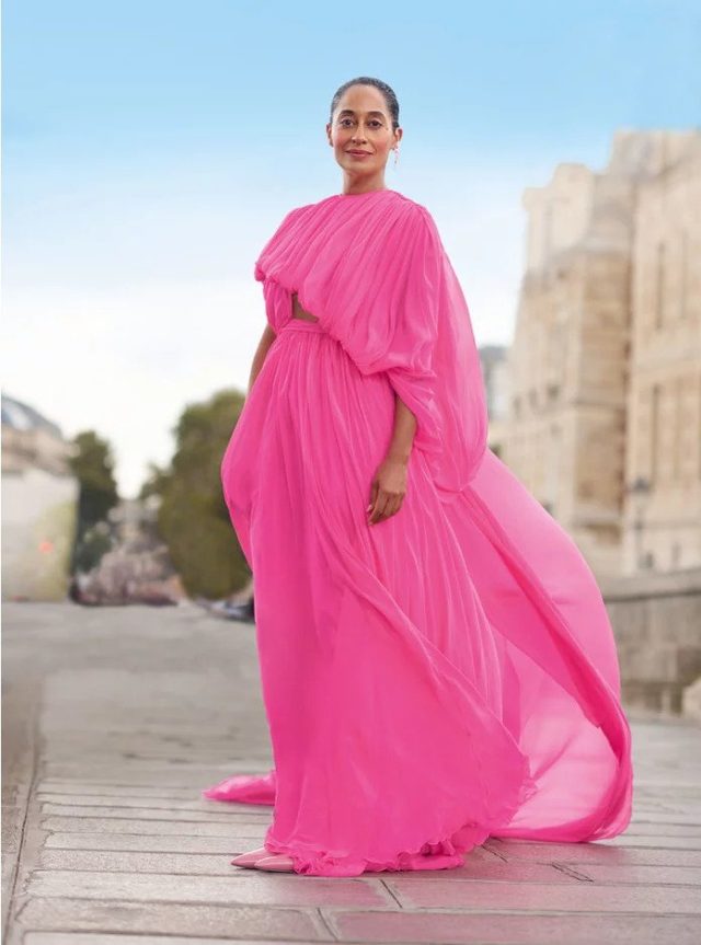 US InStyle November 2018 - Tracee Ellis Ross pink gown