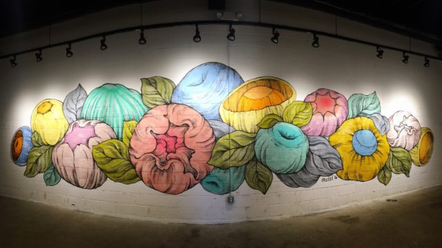 Grand Floral Murals by Ouizi - buds in alley