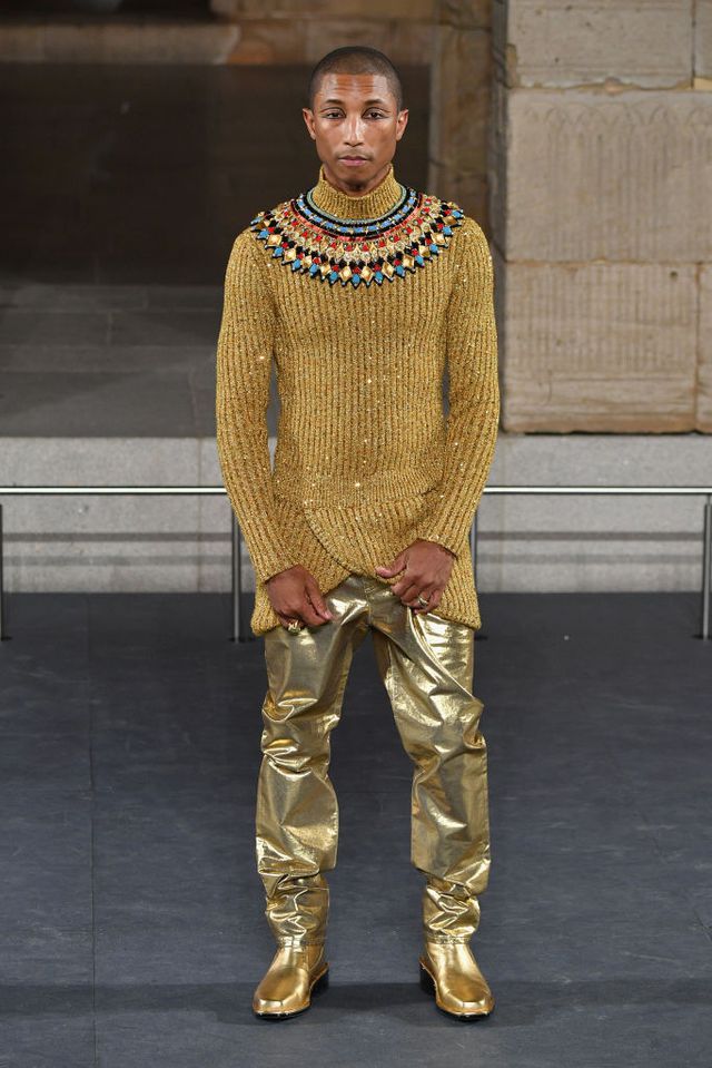 Chanel Metiers d'Art 2018 show - gold sweater for men