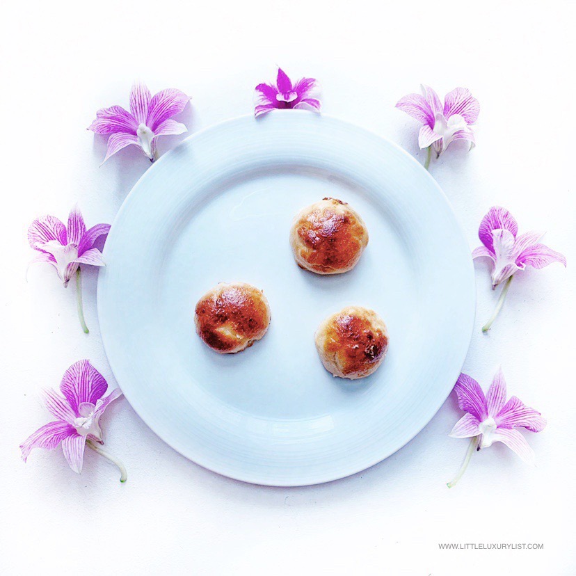Gluten free sugar free pineapple tarts - with orchids