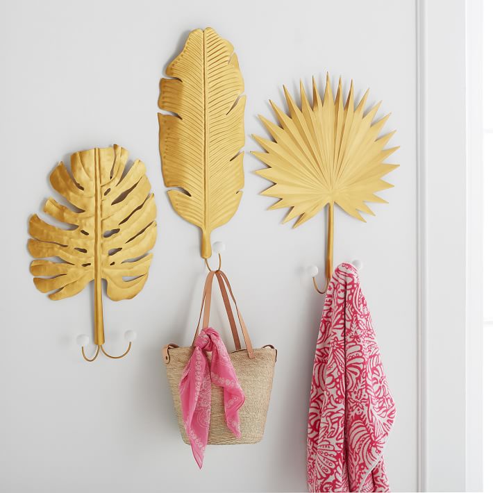 Lilly Pulitzer for Pottery Barn palm lead wall hooks