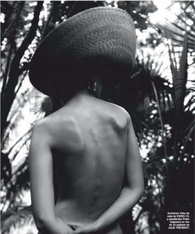 Mali Koopman for Harper's Bazaar Spain April 2019 - Esenshel hat