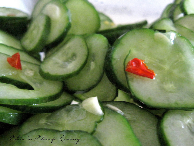 Cucumber salad by Chic n Cheap Living