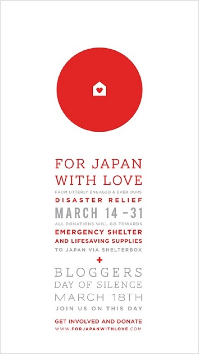 Japan relief for Japan with love - saved by Chic n Cheap Living